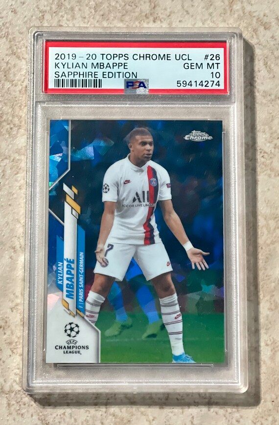 2019-20 Topps Chrome Sapphire Kylian Mbappe 26 PSA 10 Gem - Etsy