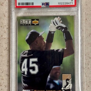 Escolha do colecionador de 1994: MICHAEL JORDAN #661 Rookie PSA 8 Chicago White Sox