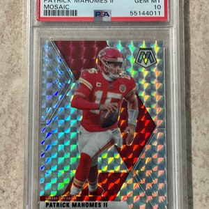 Patrick Mahomes II 2020 Panini Mosaic Silver Prizm #1 PSA 10 Gem Mint Kansas City Chiefs
