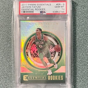 2017-18 Panini Essential Rookies Jayson Tatum PSA 10 Gem Mint Rookie Karte
