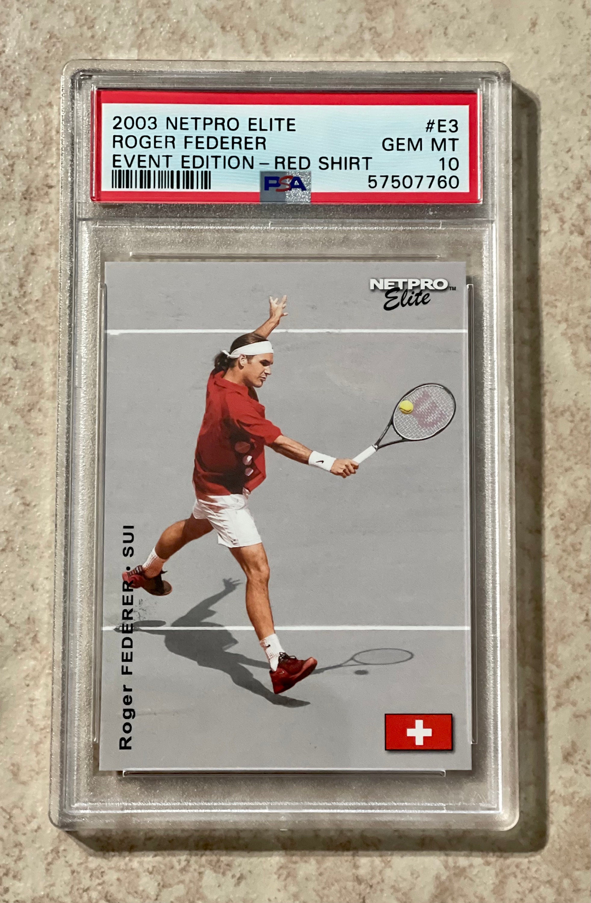 2003 Netpro Elite Roger Federer PSA10