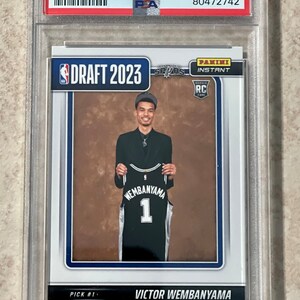 Panini Instant Draft Night 2023 #DN1 Victor Wembanyama RC Rookie /31324 PSA 9 Mint