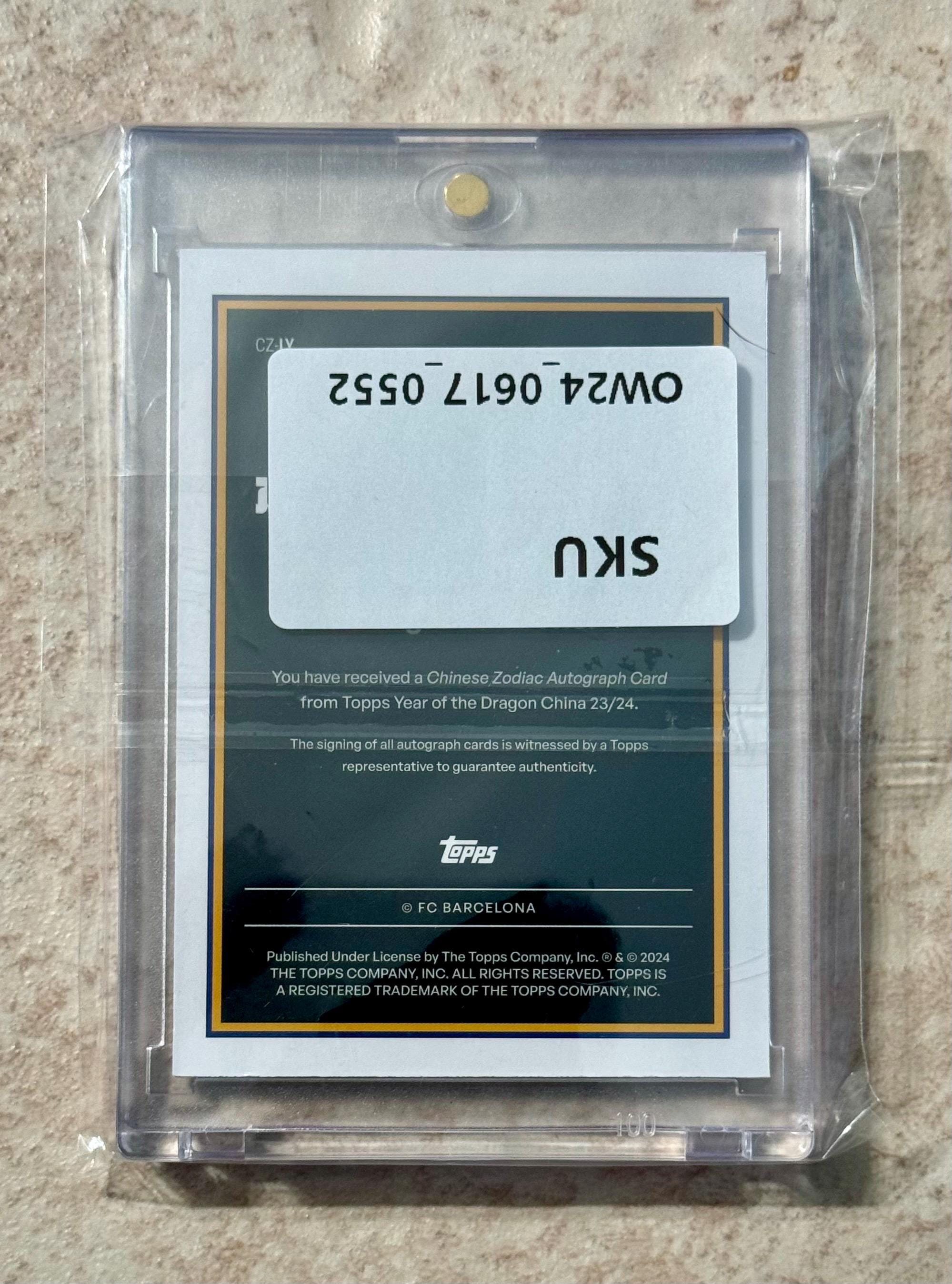 2024 Topps Barcelona Year of Dragon Lamine Yamal #CZ-LY RC 2024 Topps Barcelona Year of Dragon Lamine Yamal #CZ-LY RC