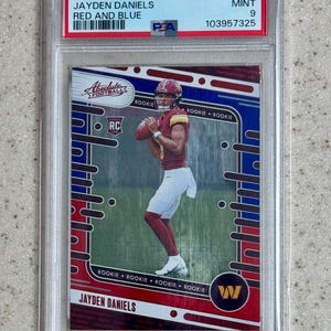 2024 Panini Absolute Red & Blue Jaylen Daniels Rookie Card RC #389 PSA 9 Mint