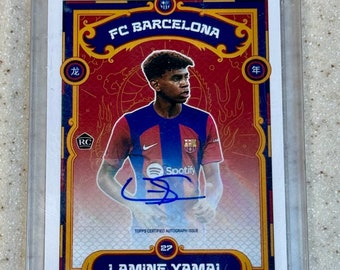 2023-24 Topps Finest Uefa Lamine Yamal RC Rookie Auto A-LY 