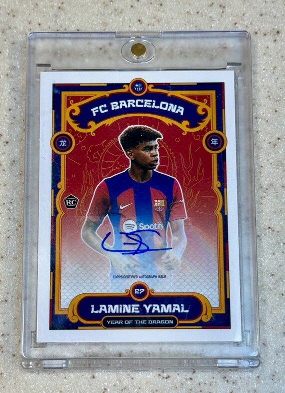 ヤマル 直筆サイン 2024 Topps Dragon Yamal