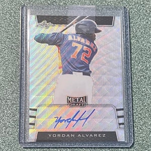 Yordan Alvarez Handsignierte Rookie Karte #d/30