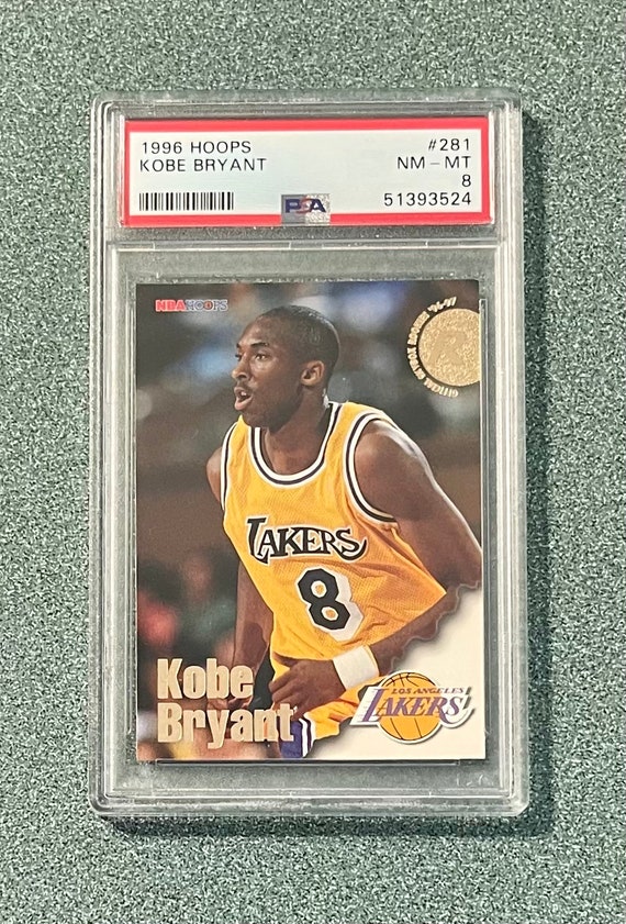 1996-97 Hoops Kobe Bryant Rookie RC #281 PSA 8 Los Angeles Lakers 