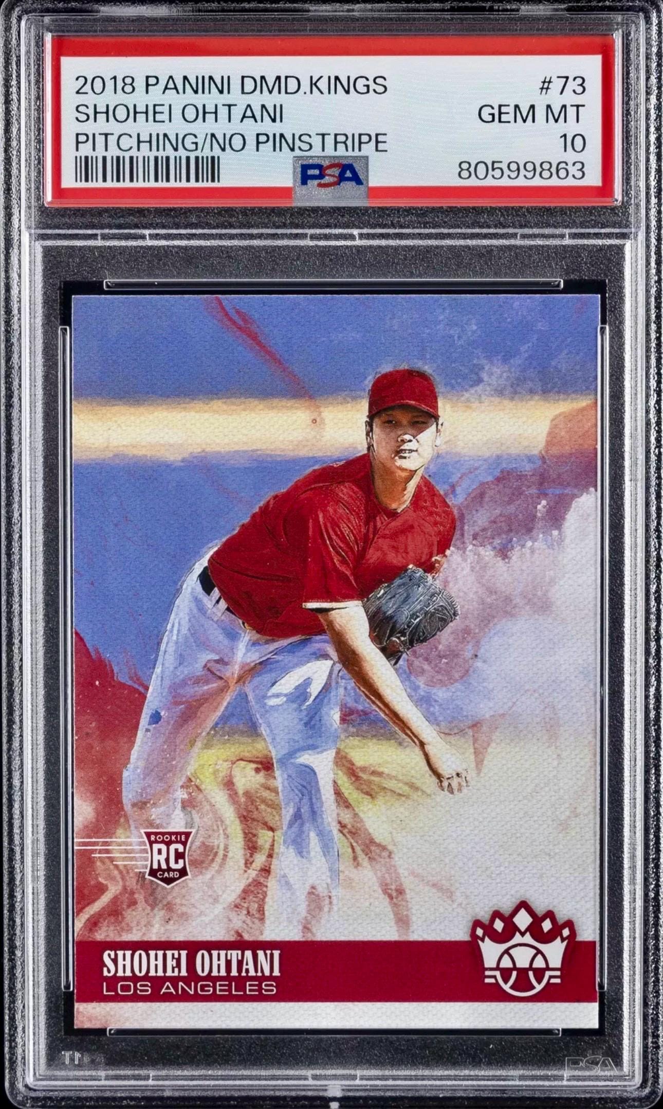 Shohei Ohtani 2018 Diamond Kings Pitch/no Pinstripe RC