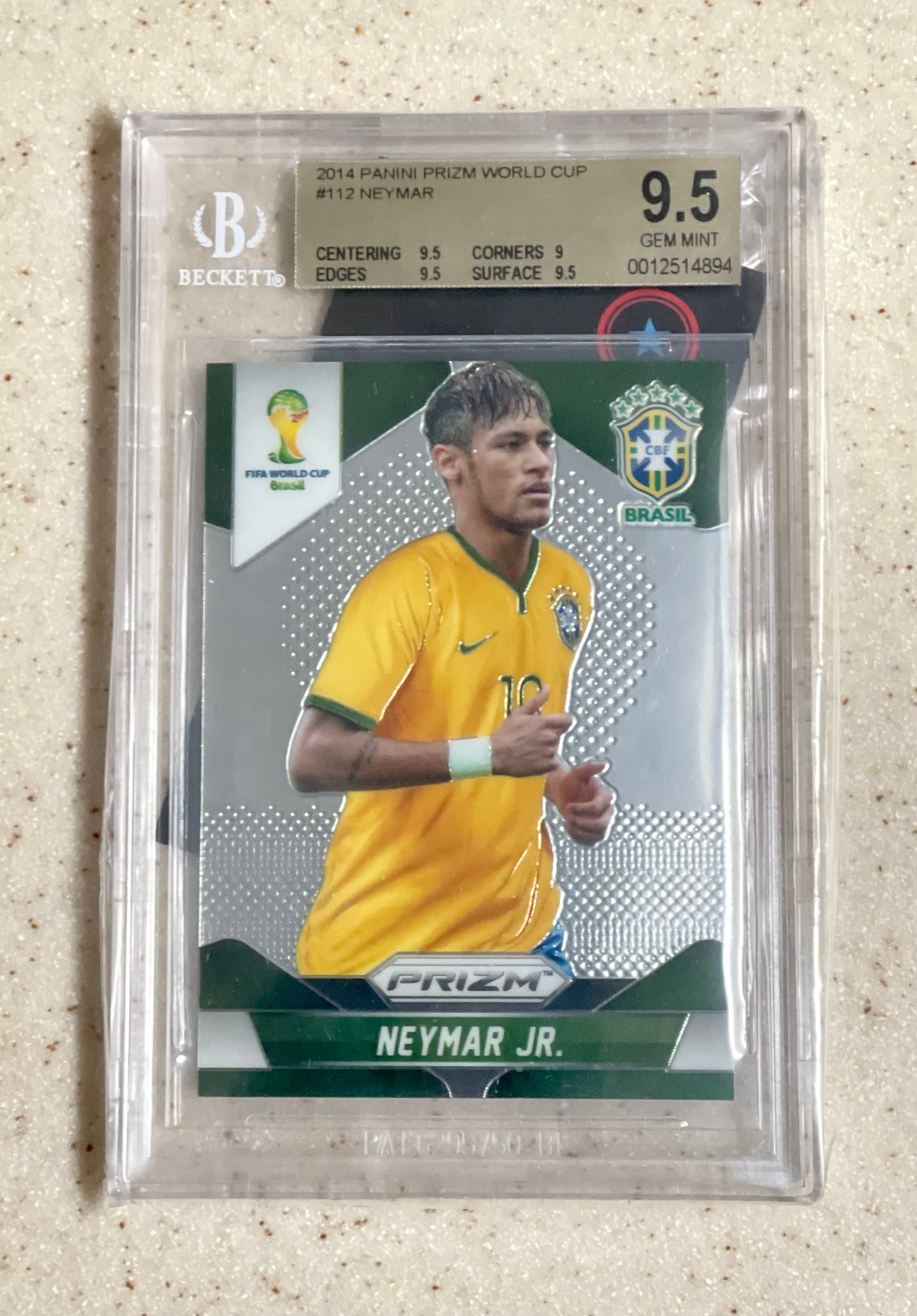 2022 Panini Neymar Jr Gold Sticker Extra Legend Fifa World Cup Qatar Brazil  RARE