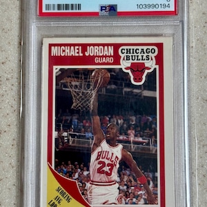 1989-1990 Fleer Michael Jordan PSA 8