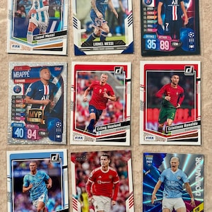Messi Mbappe Ronaldo Haaland 9 card star lot SWEET LOT