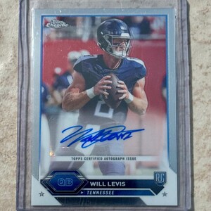2024Topps Chrome 2024 Handtekeningvariatie Will Levis Rookie Auto Tennessee #TCA-WL Certified Gesigneerde Rookie Card