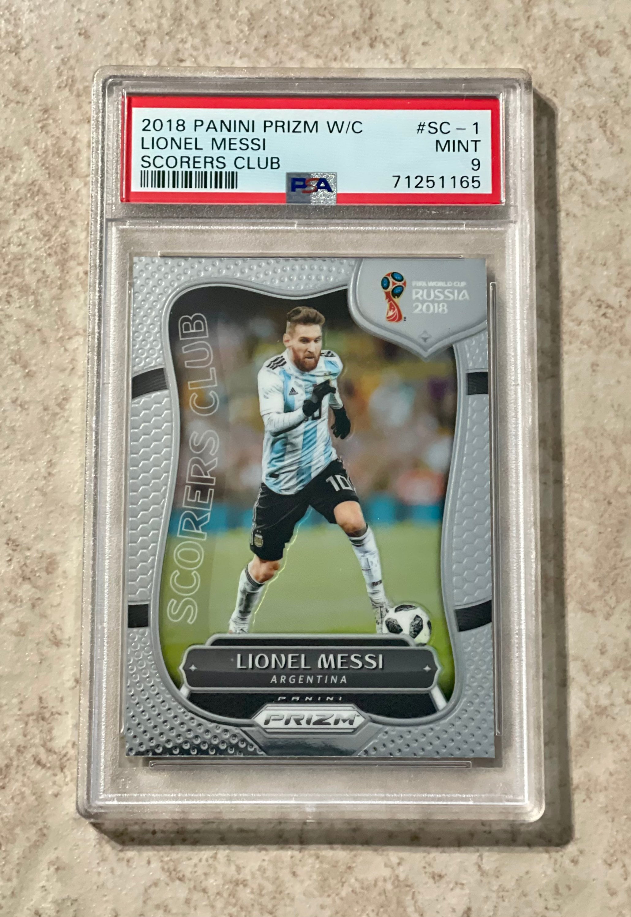 2018 Panini Prizm World Cup Lionel Messi Scorers Club PSA 9 - Etsy