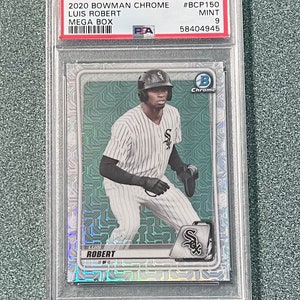 2020 Bowman Chrome Mega Box Refractor Prospects Luis Robert White Sox RC Rookie PSA 9 Mint Chicago White Sox Rookie Card