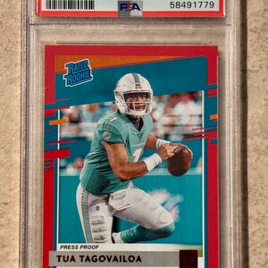 2020 Panini Donruss - nenn Rookie Press Proof Rot #302 Tua Tagovailoa