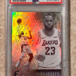 2019 Panini Chronicles #223 LeBron James PSA 10 Gem Mint Los Angeles Lakers Cleveland Cavaliers Miami Heat