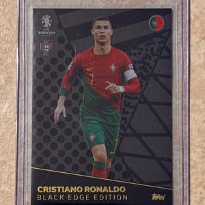 2024 Topps UEFA EURO - Black Edge Edition #BE7 Cristiano Ronaldo - Tough Card ****