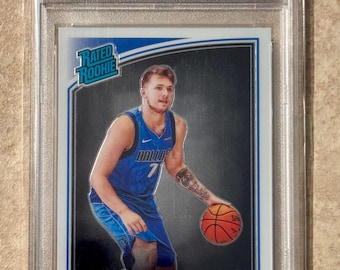 2018 Optic Luka Doncic PSA 9 Mint Rated Rookie Card RC #177 Dallas Mavericks