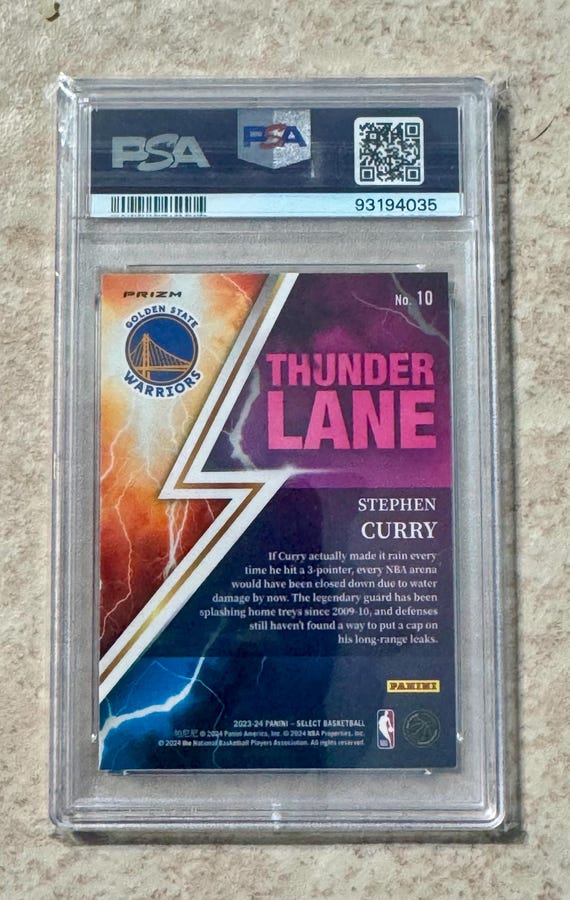 2023 Optic Stephen Curry Winner Stays Purple Prizm #16 GS Warriors