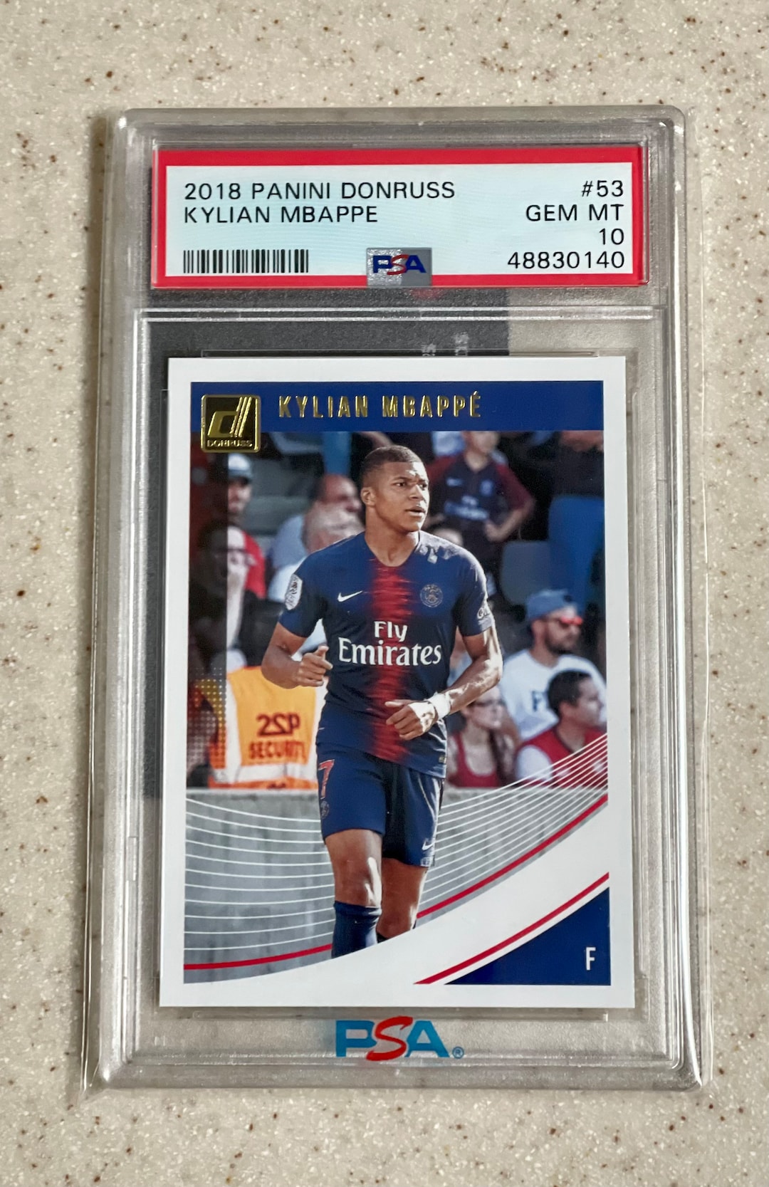 2018 Panini Soccer Donruss #53 Kylian Mbappe Paris RC Rookie