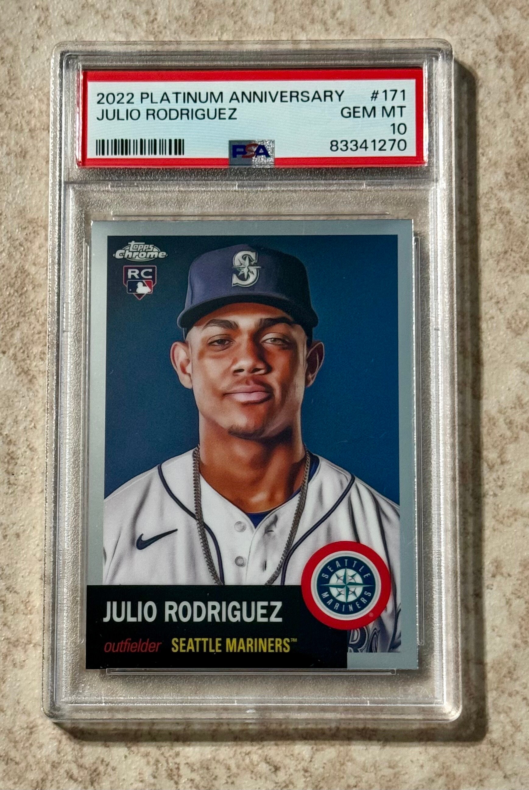 その他 bowman Julio Rodriguez psa10 chrome 2021 Bowman Sapphire Julio Rodriguez Chrome Prospect #BCP86