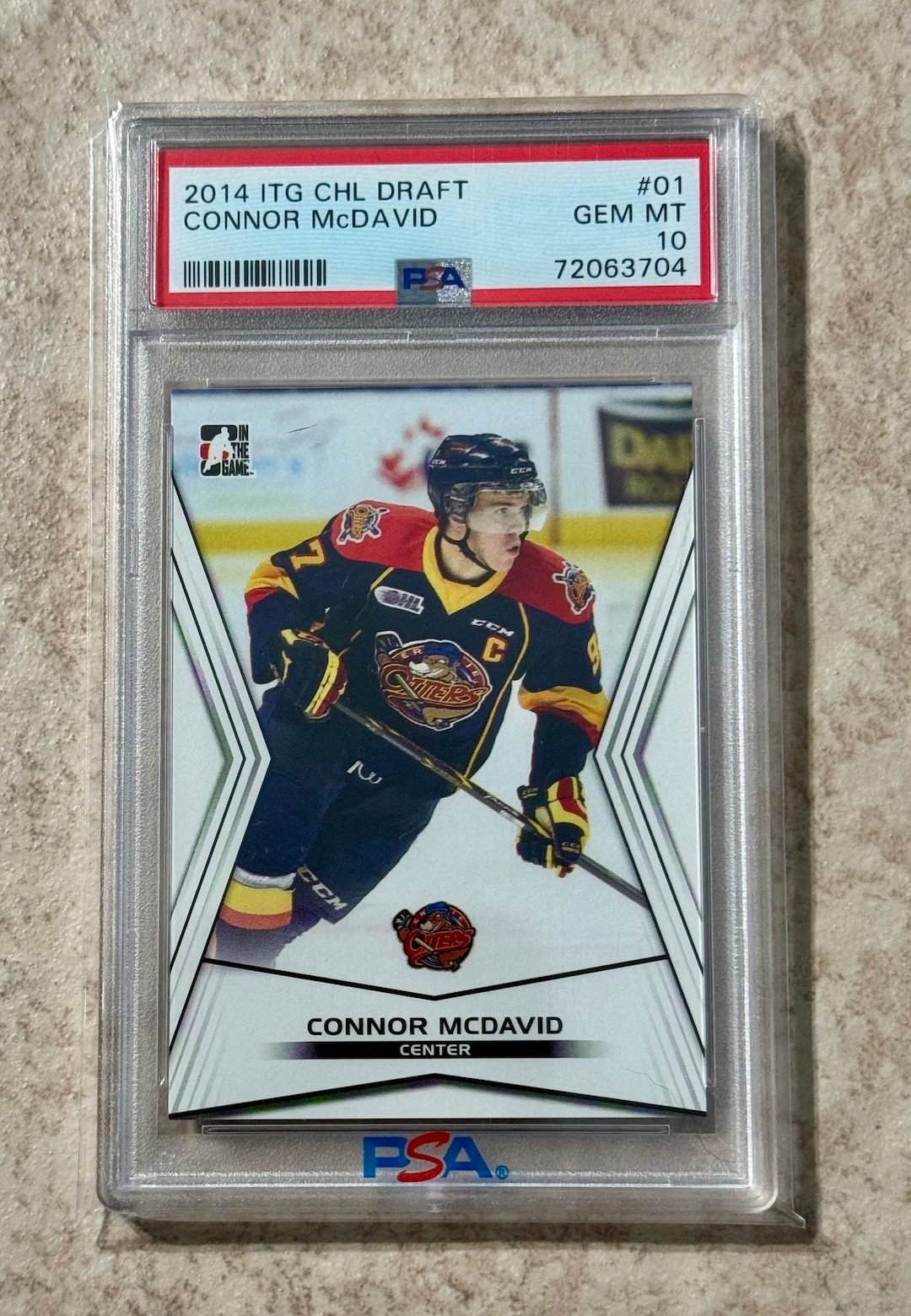 2014 Itg Chl Draft #01 Connor Mcdavid RC PSA 10 Gem Mint