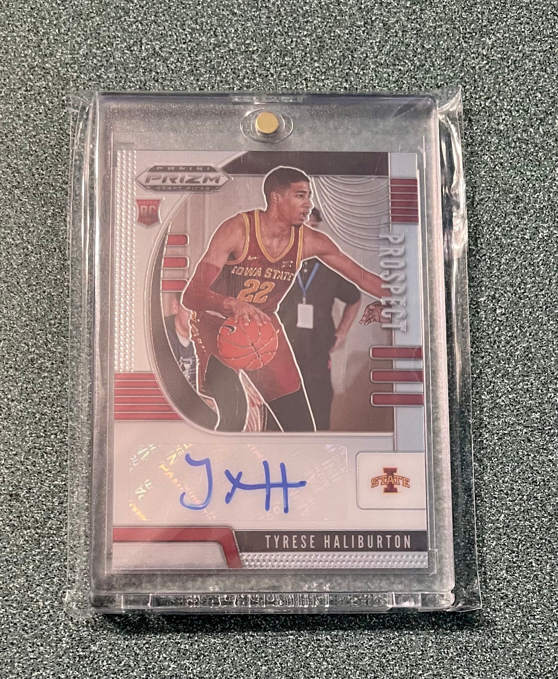 Scelte del Draft Prizm 2020-21 Tyrese Halliburton Prospect Rookie AUTO Pack Fresh