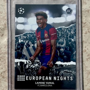 2023-24 Topps UEFA Chrome Lamine Yamal #EN-10 RC Rookie European Nights  Barcelona