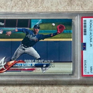 2018 Topps Cristian Update Acuna ROOKIE Karte PSA 9 Mint