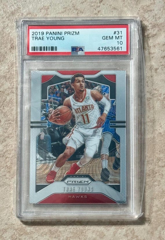 2019 Optic Prizm NBA Trey Young PSA 10 Trae Young 2019-20 Prizm
