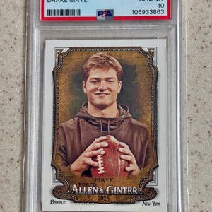 2024 Allen & Ginter # 272 Drake Maye Rookie RC PSA 10 Gem Mint New England Patriots