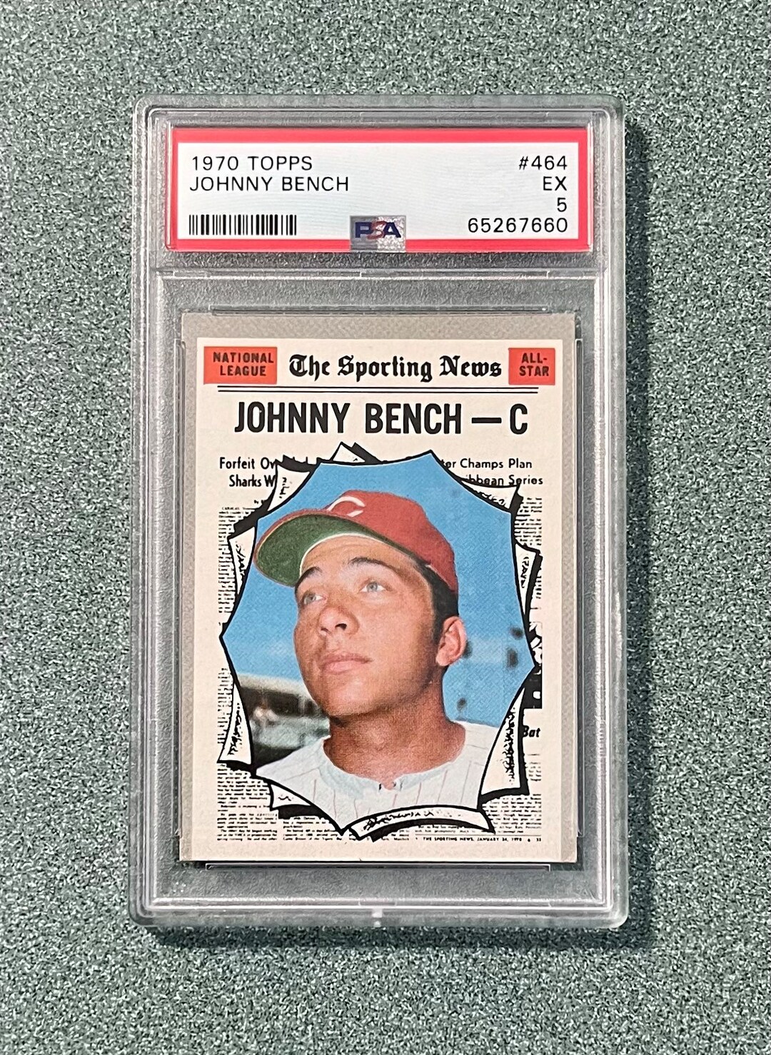 1970 Topps 464 Johnny Bench All Star PSA 5 EX Etsy