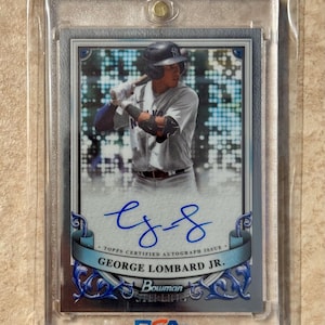 Carte de recrue autographiée et certifiée Bowman Sterling George Lombard Jr 2024 # PA-GL Auto New York Yankees