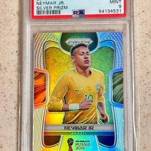 2018 Panini Prizm World Cup Neymar Jr. Silver Prizm #25 PSA 9 Mint