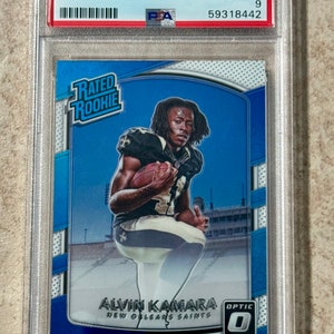 2017 Panini Donruss Optik Alvin Kamara PSA 9 Mint New Orlean Saints