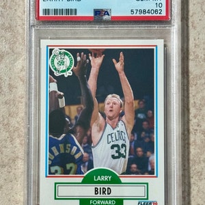 1990 Fleer #8 Larry Bird Boston Celtics HOF PSA 10 Gem Mint