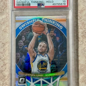 Stephen Curry 2017-18 Donruss-optiek Swishful Thinking Holo #7 Warriors PSA 10 Gem Mint Golden State Warriors