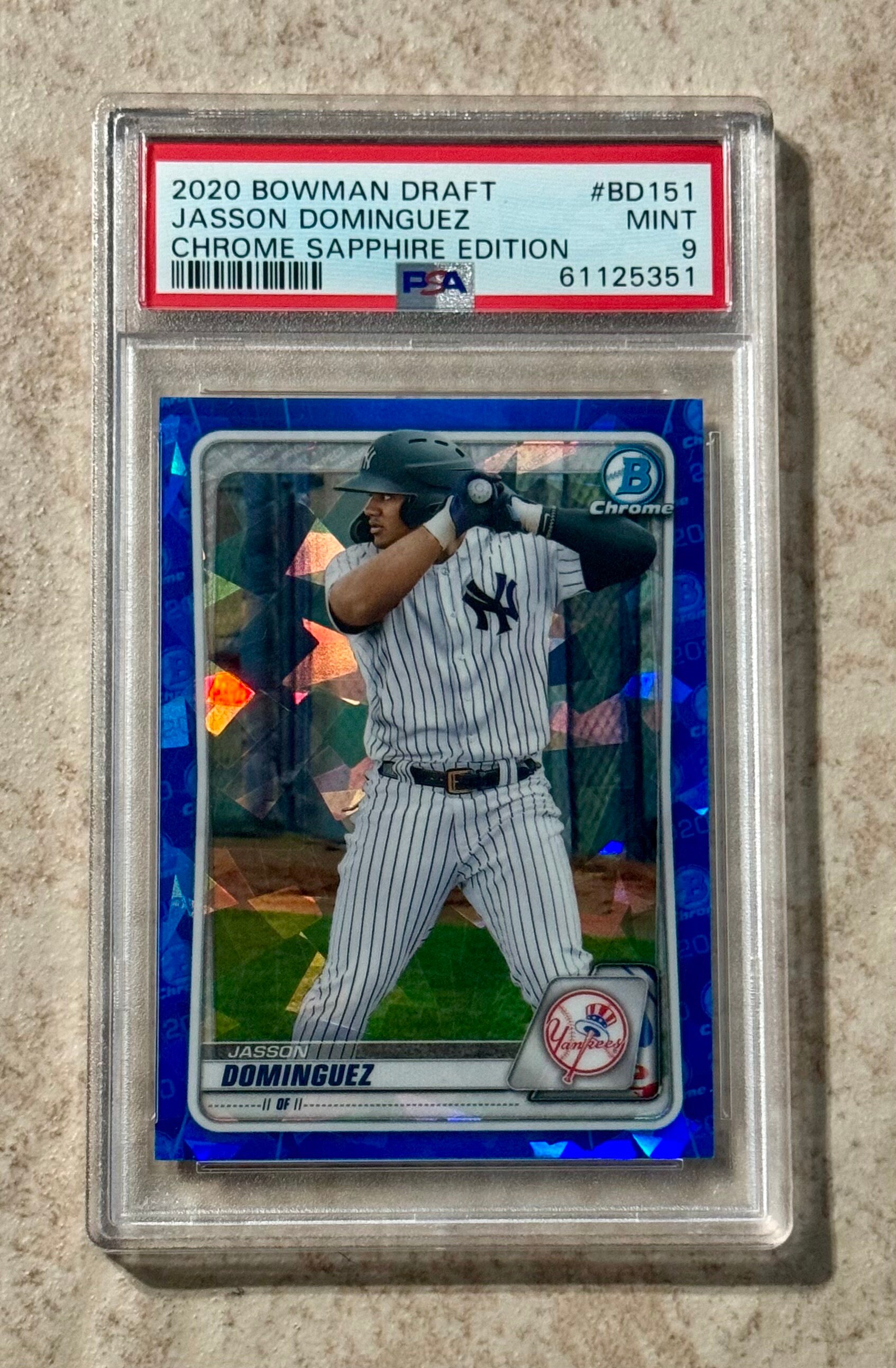 2020 bowman Jasson Dominguez PSA9 サファイア