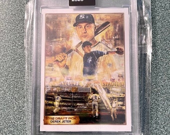 Topps Project 2020 Derek Jeter RC Tarjeta de obra de arte limitada numerada