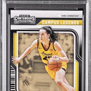 2024 Panini Caitlin Clark Collection Campus Legends #CL3 Caitlin Clark Rookie RC PSA 9 Mint