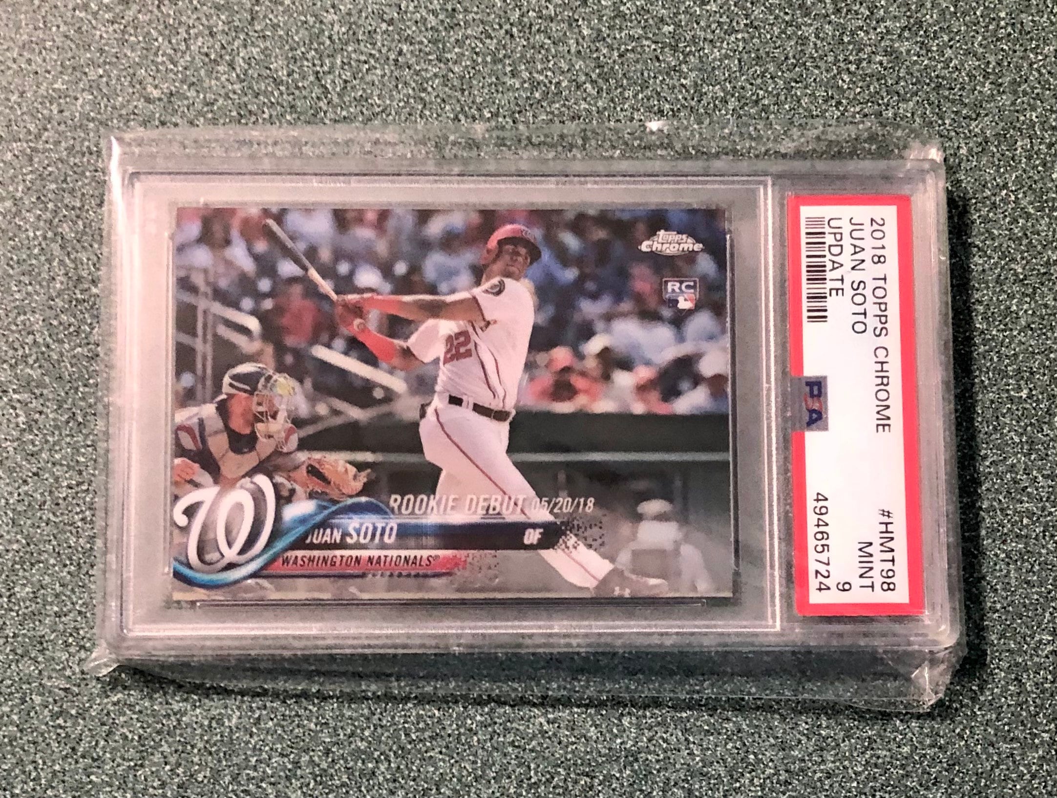 2018 Topps Update US104 Juan Soto RC Rookie Nationals PSA 10 