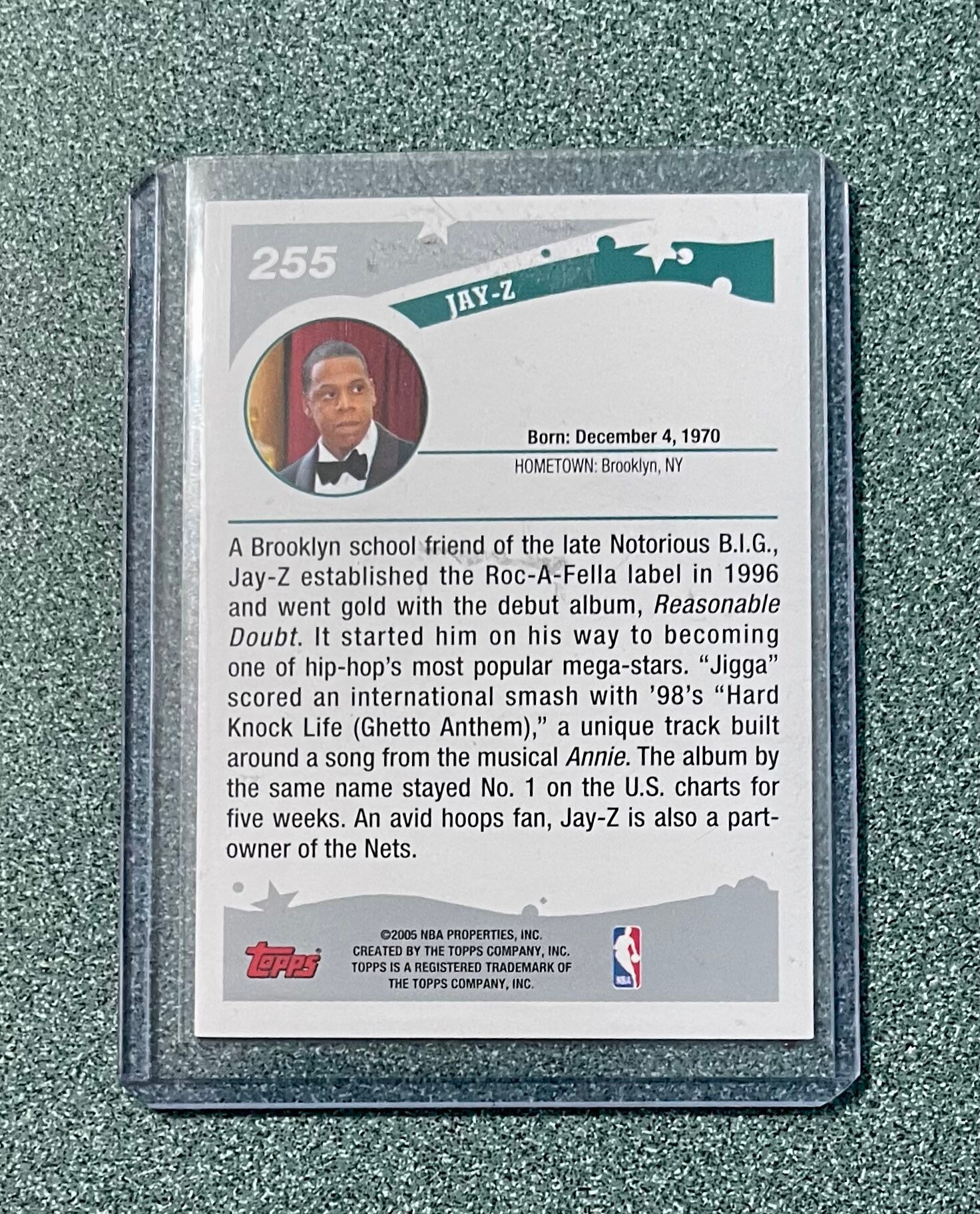 2004-05 Topps Basketball Jay-z Rookie Card - Etsy India