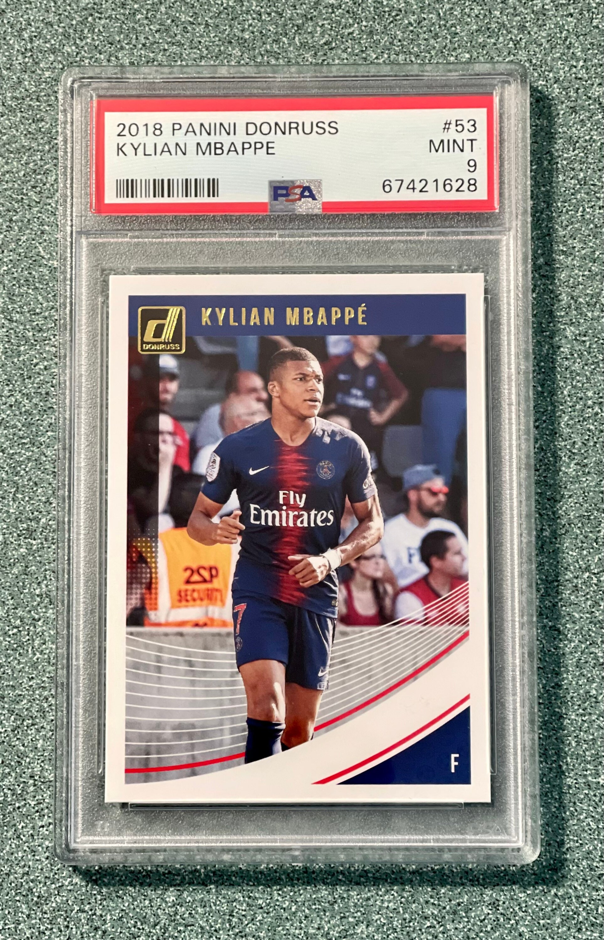 PSA9 RC mbappe panini 2018 W杯