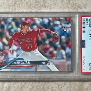 Tarjeta de novato de Shohei Ohtani de Topps 2018, juego completo, tarjeta de novato de PSA 9 Mint