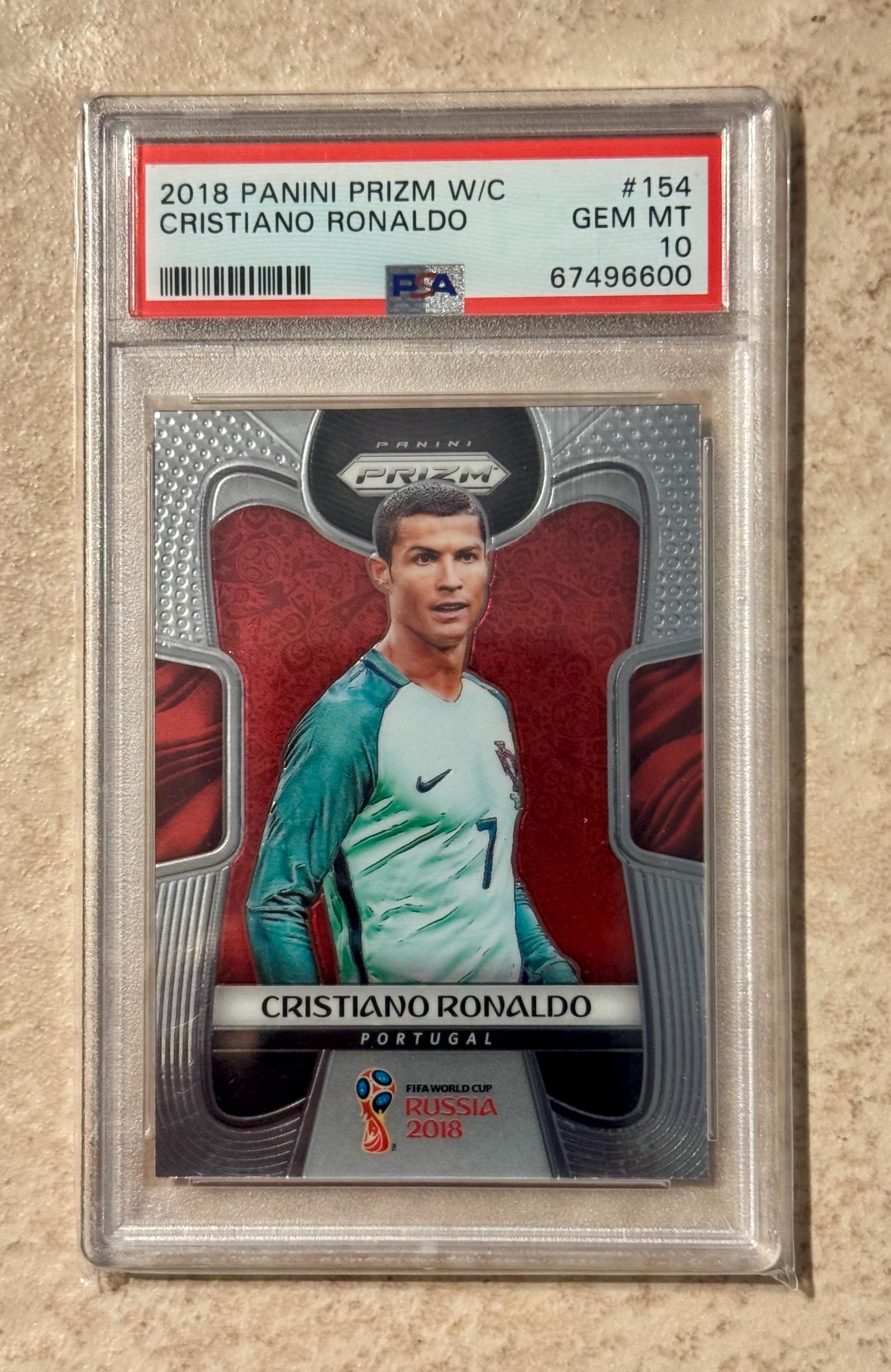 2018 Panini Prizm World Cup Cristiano Ronaldo #154 PSA 10