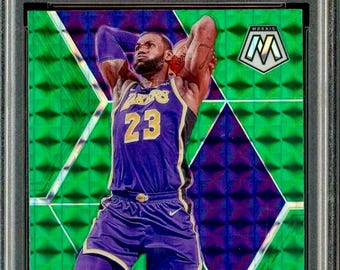 Lebron JAMES 2019 Panini Mosaic PSA 10 Will to Win Lakers - Etsy