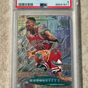 Fleer Metal Scottie Pippen PSA 1996, 9 MINT, nº 229, Chicago Bulls