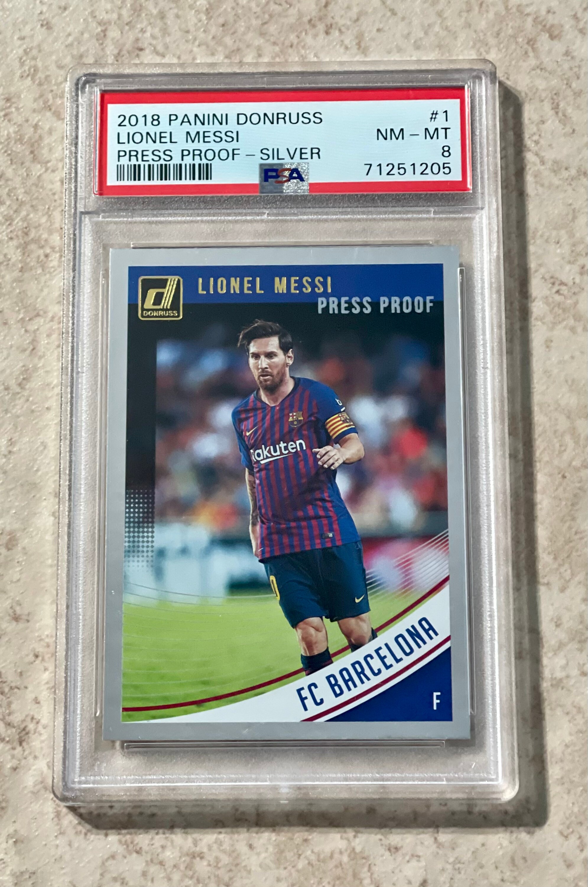 2018 Panini Donruss Lionel Messi Press Proof Silver PSA 8 - Etsy