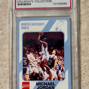 1989 Michael Jordan PSA 9 North Carolina Collegiate Collection #18